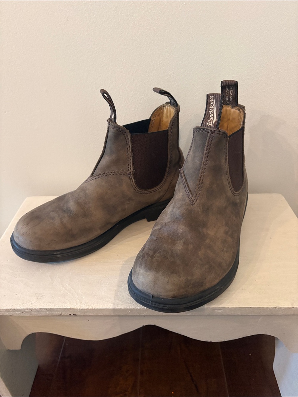 Blundstone Kids/ Jr. Taupe Brown Chelsea Chukka Boots